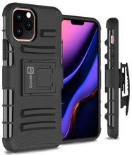 Load image into Gallery viewer, iPhone 11 Pro Max Holster Case - Hybrid Case with Belt Clip - Explorer Series
