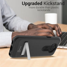 Load image into Gallery viewer, LG Aristo 5 / Aristo 5+ Plus Case - Metal Kickstand Hybrid Phone Cover - SleekStand Series
