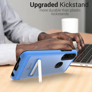 Motorola Moto G Power Case - Metal Kickstand Hybrid Phone Cover - SleekStand Series