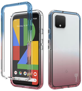 Google Pixel 4 Clear Case Full Body Colorful Phone Cover - Gradient Series