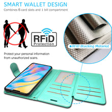 Load image into Gallery viewer, Apple iPhone 12 Pro / iPhone 12 Wallet Case - RFID Blocking Leather Folio Phone Pouch - CarryALL Series
