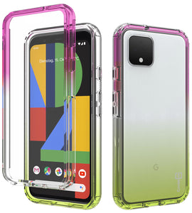 Google Pixel 4 Clear Case Full Body Colorful Phone Cover - Gradient Series