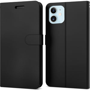 Apple iPhone 12 Pro / iPhone 12 Wallet Case - RFID Blocking Leather Folio Phone Pouch - CarryALL Series