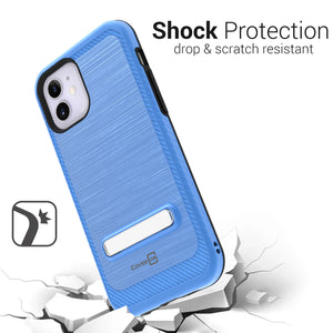 Apple iPhone 12 Pro / iPhone 12 Case - Metal Kickstand Hybrid Phone Cover - SleekStand Series
