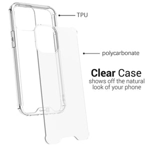 Apple iPhone 12 Pro Max Clear Case Hard Slim Protective Phone Cover - Pure View Series