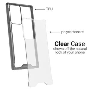 Samsung Galaxy Note 20 Ultra Clear Case Hard Slim Protective Phone Cover - Pure View Series
