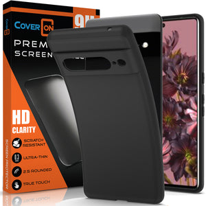 Google Pixel 7 Pro Case - Slim TPU Silicone Phone Cover Skin