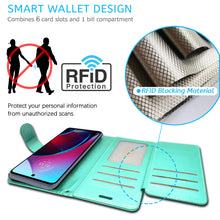 Load image into Gallery viewer, Motorola Moto G 5G 2022 Wallet Case RFID Blocking Leather Folio Phone Pouch

