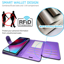 Load image into Gallery viewer, Motorola Moto G 5G 2022 Wallet Case RFID Blocking Leather Folio Phone Pouch
