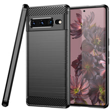 Load image into Gallery viewer, Google Pixel 7 Pro Case Slim TPU Phone Cover w/ Carbon Fiber
