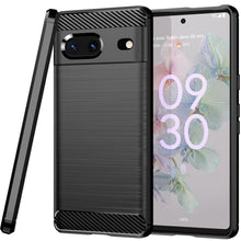 Load image into Gallery viewer, Google Pixel 7 Case Slim TPU Phone Cover w/ Carbon Fiber
