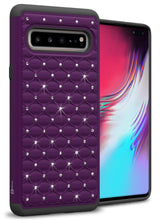Load image into Gallery viewer, Samsung Galaxy S10 5G Case - Rhinestone Bling Hybrid Phone Cover - Aurora Series
