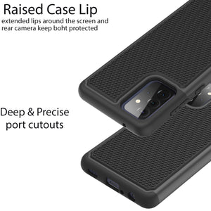 Samsung Galaxy A72 Case - Heavy Duty Protective Hybrid Phone Cover - HexaGuard Series
