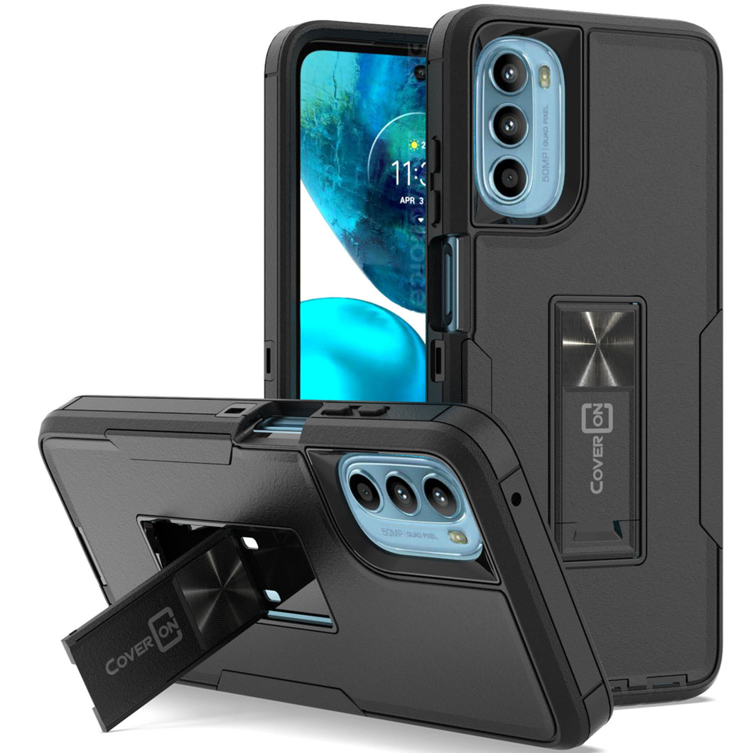 Motorola Moto G 5G 2022 Case Heavy Duty Rugged Phone Cover w/ Kickstand