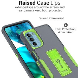 Motorola Moto G 5G 2022 Case Heavy Duty Rugged Phone Cover w/ Kickstand