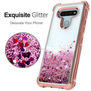 LG K51 / Reflect Case - Liquid Glitter TPU Phone Cover - Sparkle Series