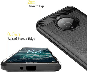 Nokia C200 Case Slim TPU Phone Cover w/ Carbon Fiber