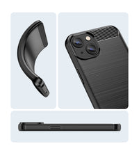 Load image into Gallery viewer, Apple iPhone 14 Case Slim TPU Phone Cover w/ Carbon Fiber
