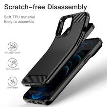 Load image into Gallery viewer, Apple iPhone 14 Pro Max Case Slim TPU Phone Cover w/ Carbon Fiber
