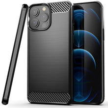 Load image into Gallery viewer, Apple iPhone 14 Pro Max Case Slim TPU Phone Cover w/ Carbon Fiber
