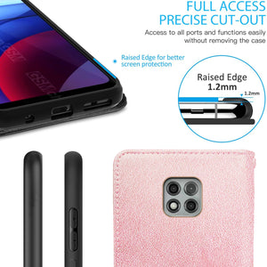 Motorola Moto G Power 2021 Wallet Case - RFID Blocking Leather Folio Phone Pouch - CarryALL Series