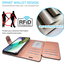 Load image into Gallery viewer, Motorola Moto G Stylus 2021 Wallet Case - RFID Blocking Leather Folio Phone Pouch - CarryALL Series
