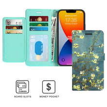 Load image into Gallery viewer, Apple iPhone 14 Plus Wallet Case RFID Blocking Leather Folio Phone Pouch
