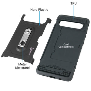 Samsung Galaxy S10 5G Kickstand Case with Card Holder - Zipp Series