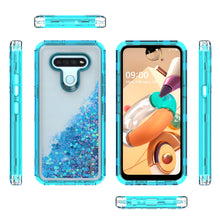 Load image into Gallery viewer, LG K51 / Reflect Clear Liquid Glitter Case -  Full Body Tough Military Grade Shockproof Phone Cover
