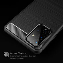 Load image into Gallery viewer, Samsung Galaxy A72 Slim Soft Flexible Carbon Fiber Brush Metal Style TPU Case
