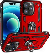 Load image into Gallery viewer, Apple iPhone 14 Pro Max Case with Metal Ring Kickstand

