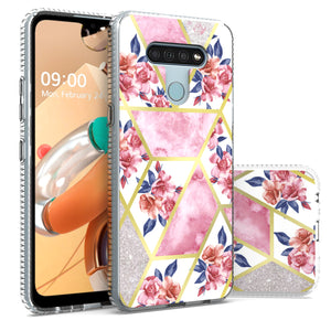 LG K51 / Reflect Design Case - Shockproof TPU Grip IMD Design Phone Cover