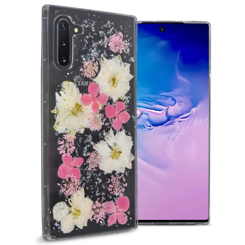 Samsung Galaxy Note 10 Flower Case Handmade Slim Fit TPU Phone Cover - Real Flower TPU Series
