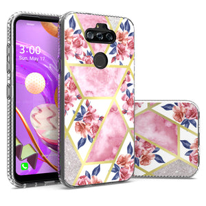 LG Phoenix 5 / Fortune 3 Design Case - Shockproof TPU Grip IMD Design Phone Cover