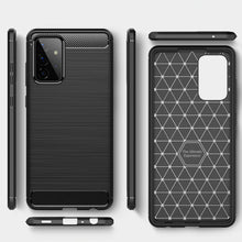 Load image into Gallery viewer, Samsung Galaxy A52 Slim Soft Flexible Carbon Fiber Brush Metal Style TPU Case
