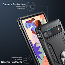 Load image into Gallery viewer, Google Pixel 6a Case with Metal Ring Kickstand
