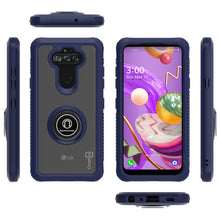 Load image into Gallery viewer, LG Phoenix 5 / Fortune 3 Case - Clear Tinted Metal Ring Phone Cover - Dynamic Series
