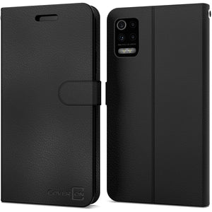 LG K52 / K62 / Q52 Wallet Case - RFID Blocking Leather Folio Phone Pouch - CarryALL Series
