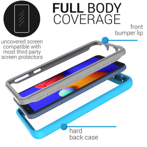 Samsung Galaxy A01 Core / Galaxy M01 Core Case - Heavy Duty Shockproof Clear Phone Cover - EOS Series