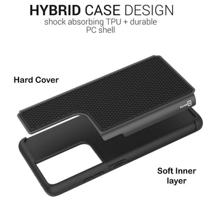 Samsung Galaxy S21 Ultra Case - Heavy Duty Protective Hybrid Phone Cover - HexaGuard Series