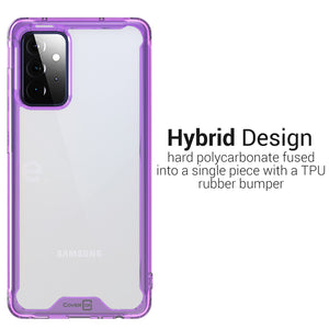 Samsung Galaxy A72 Clear Case Hard Slim Protective Phone Cover - Pure View Series