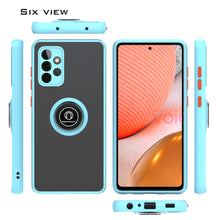 Load image into Gallery viewer, Samsung Galaxy A72 Case - Clear Tinted Metal Ring Phone Cover - Dynamic Series
