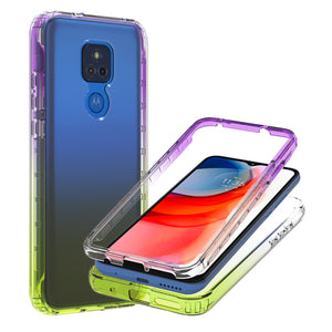 Motorola Moto G Play 2021 Clear Case Full Body Colorful Phone Cover - Gradient Series