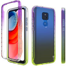Load image into Gallery viewer, Motorola Moto G Play 2021 Clear Case Full Body Colorful Phone Cover - Gradient Series
