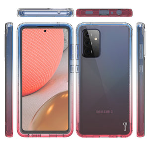 Samsung Galaxy A72 Clear Case Full Body Colorful Phone Cover - Gradient Series