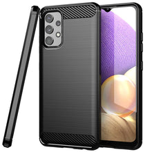 Load image into Gallery viewer, Samsung Galaxy A32 4G Slim Soft Flexible Carbon Fiber Brush Metal Style TPU Case
