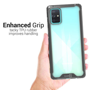 Samsung Galaxy A71 Clear Case Hard Slim Protective Phone Cover - Pure View Series