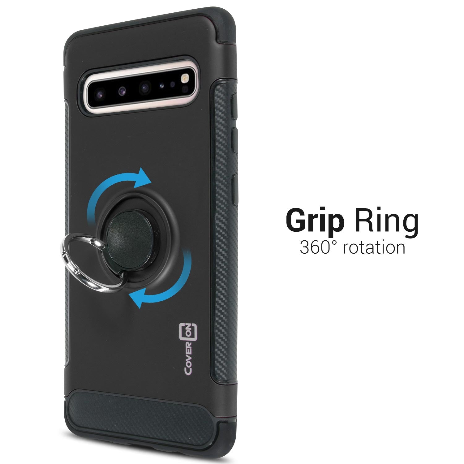 Samsung Galaxy S10 Ring Case - Magnetic Car Compatible - Magn – CoverON
