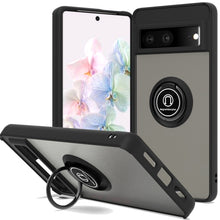 Load image into Gallery viewer, Google Pixel 7 Ring Case Clear Tinted Back Phone Cover

