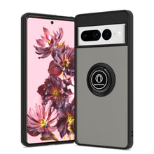 Load image into Gallery viewer, Google Pixel 7 Pro Ring Case Clear Tinted Back Phone Cover
